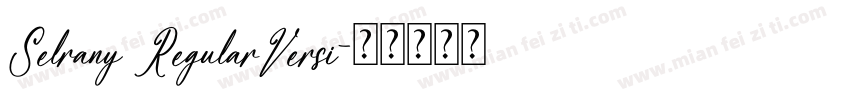 Selrany RegularVersi字体转换